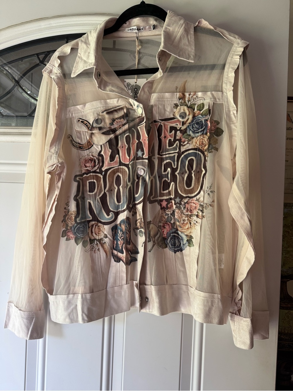 Origami Rodeo Love Faux Suede Snapp Button - Picture 2 of 3
